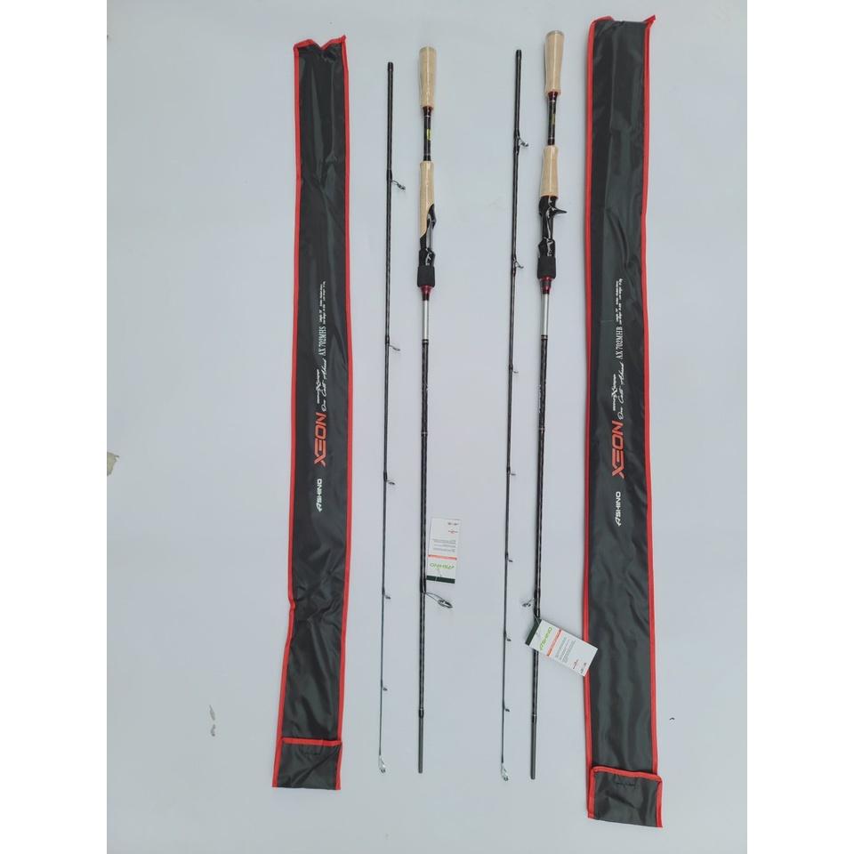 Cần câu lure cao cấp Ashino Xeon phukiencaulure25 cần câu lure 2 khúc siêu nhẹ, chất liệu carbon xoắn X toàn thân