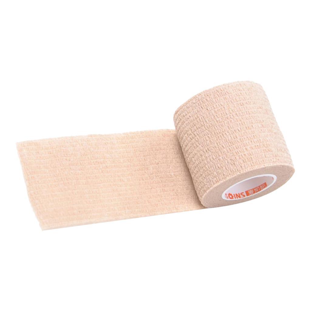 Elastic Sports 5cm Stretchable Self Adheres Bandage Tape Gauze Wrap Roll First Aid Strap for Wrists, Fingers, Ankle, Back, Knee and Other Body Areas
