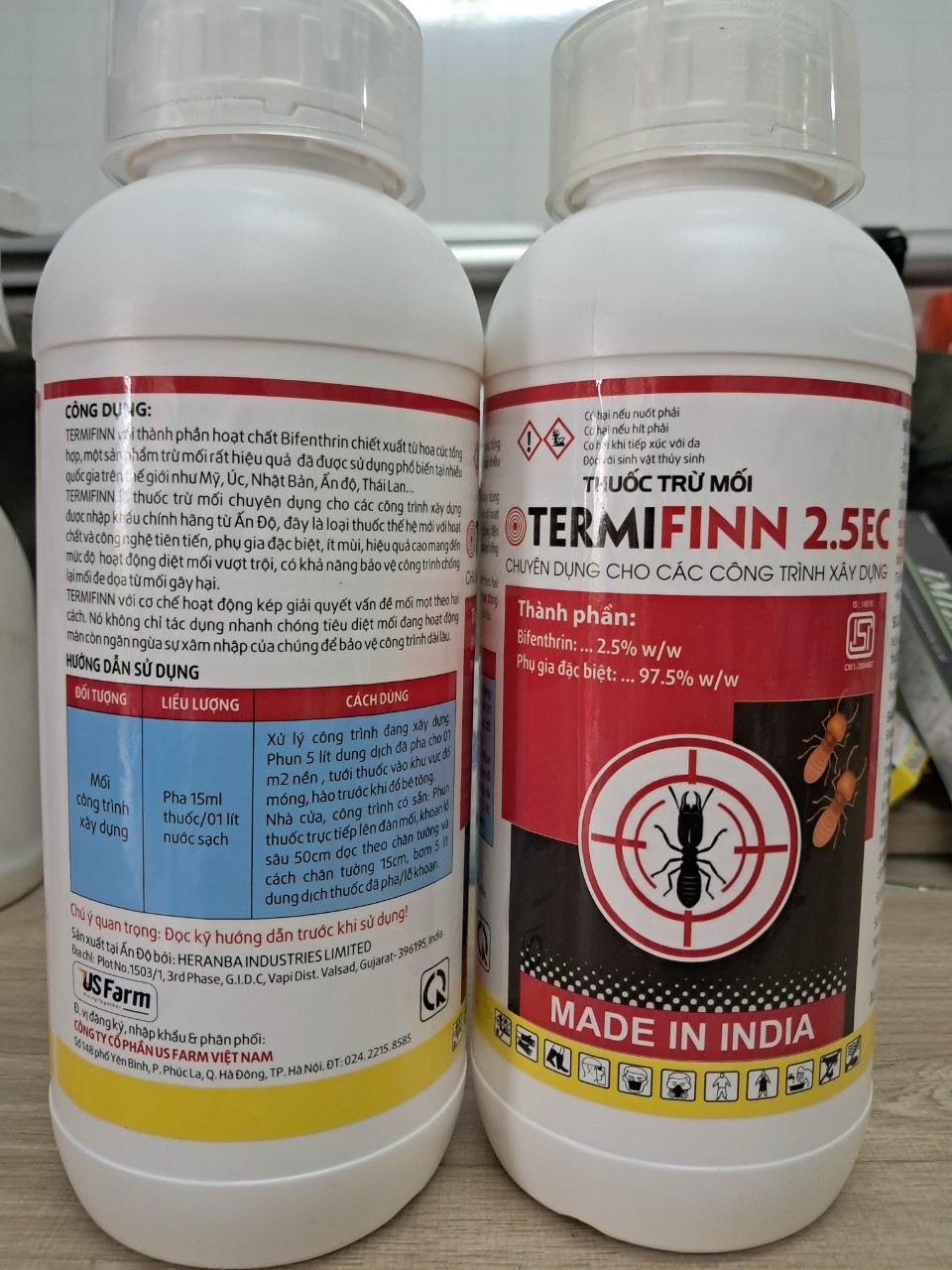 Thuốc diệt mối mọt TERMIFINN 2.5EC-chai 1000ml