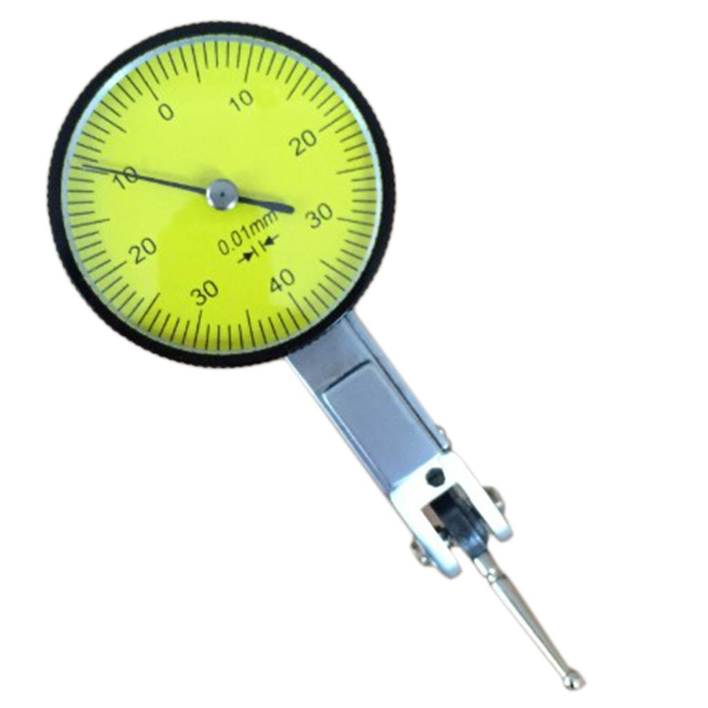 0.01mm Accuracy Dial Test Indicator Gauge Measurement Precision with Mount