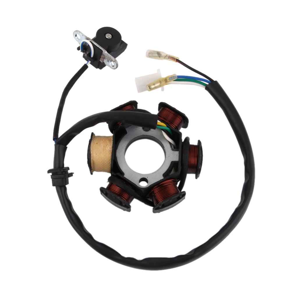 MAGNETO STATOR 6  POLE For  GY6 125cc 150cc SCOOTER ATV DIRT BIKE