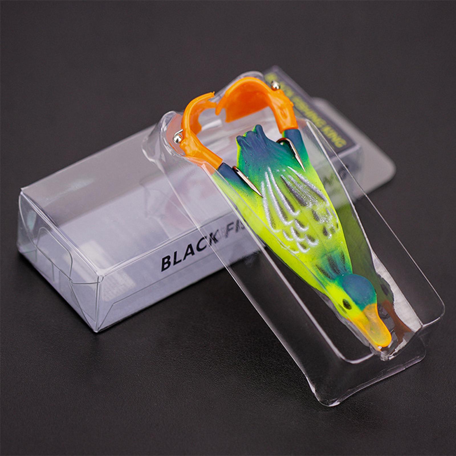 Duck Lure Soft Bait Silicone Fishing Lures Hooks , Realistic Propeller Floating Duckling Swimming Lures for Freshwater Saltwater Tackle Accessories