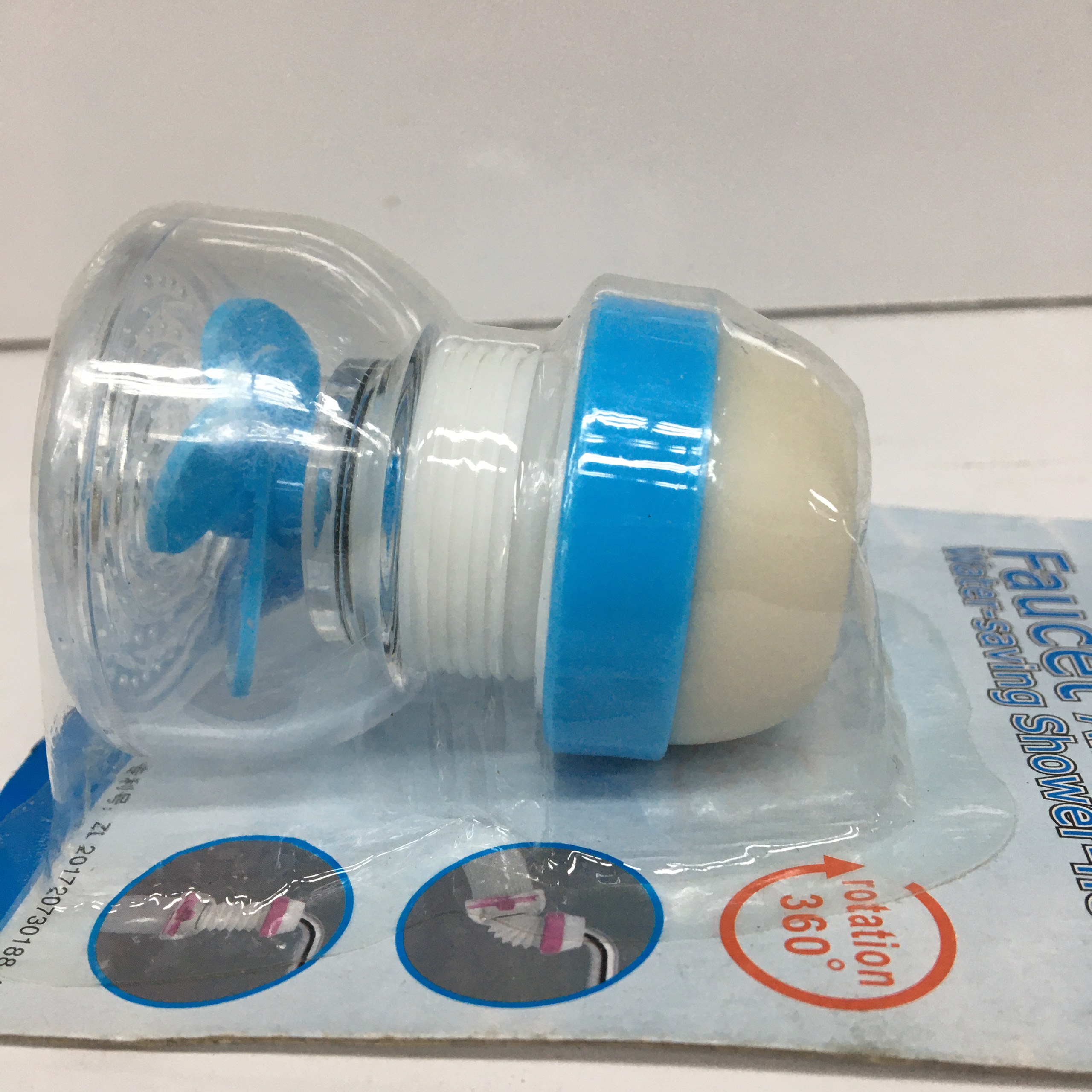 Đầu nối vòi rửa chén hoa sen tăng áp chong chóng xoay 360 độ