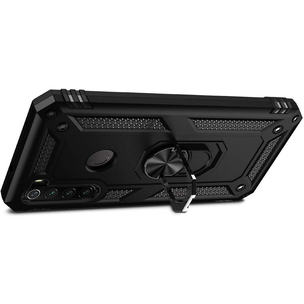 Ốp lưng cho Xiaomi Redmi Note 8 chống sốc 2 lớp kèm nhẫn iring làm giá đỡ