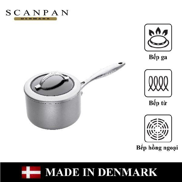 Nồi chống dính cao cấp đáy từ Scanpan CTX 1.8L 65231600, đúc liền 7 lớp, dùng được trong lò nướng và máy rửa bát, sản xuất tại Đan Mạch