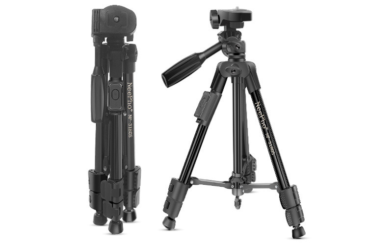 Giá Đỡ Tripod 3 Chân Np-3180S Xoay 360 Độ Kèm Remote Tiện Dụng