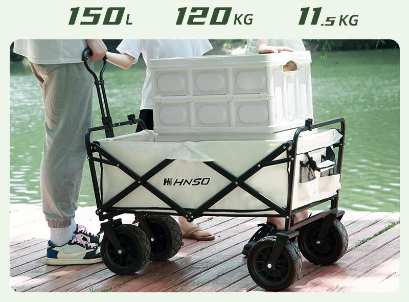 Xe kéo kèm mặt bàn dã ngoại gấp gọn