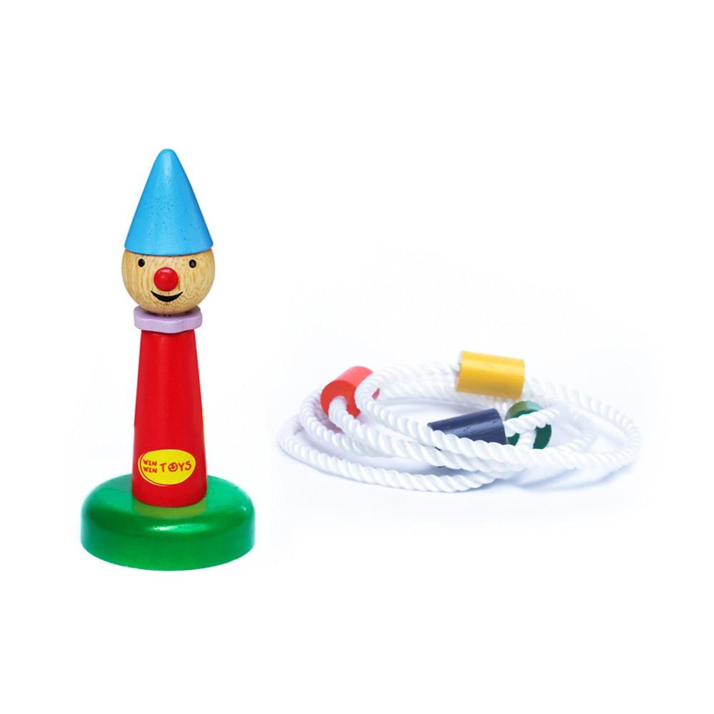 Đồ chơi gỗ Thảy vòng chú hề | Winwintoys 63082 | Phát triển khả năng phán đoán và khéo léo | Đạt tiêu chuẩn CE và TCVN