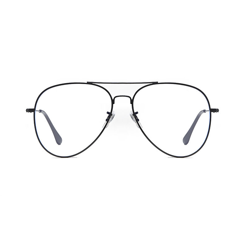 Kính mát thời trang dáng Phi công cổ điển nkim loại đen cao cấp
