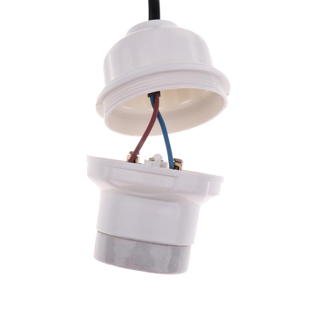 EU-plug E27 Heat Basking Lamp Holder Reptile Infrared Heater Light Socket