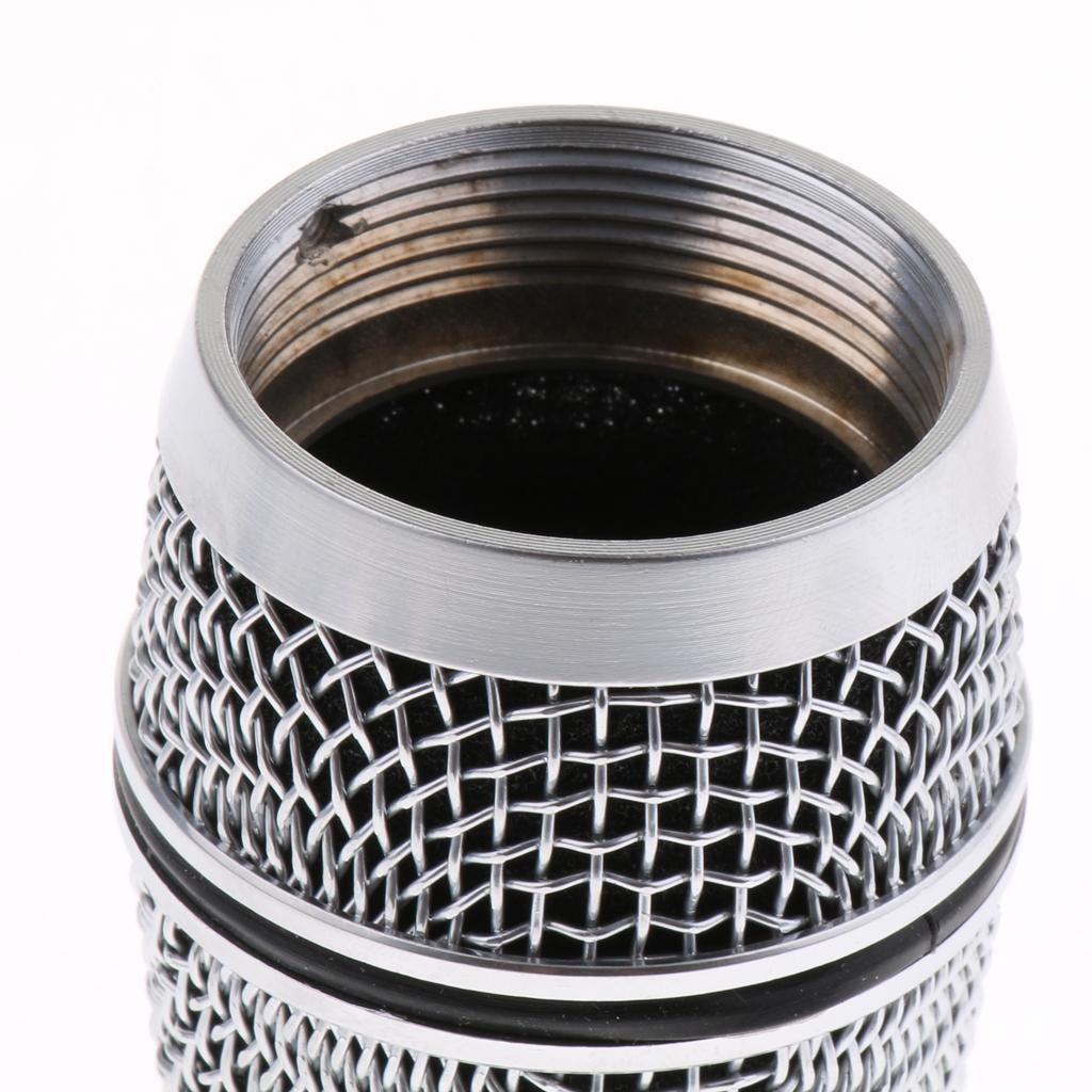Steel Microphone Grill Head Windscreen Head Cover Grille for Mic Parts
