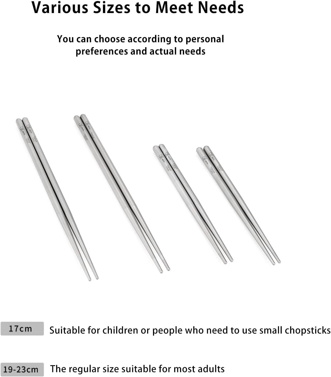 Đũa tròn Titanium Chopsticks KEITH Titanium Ti5625 - dài 19cm