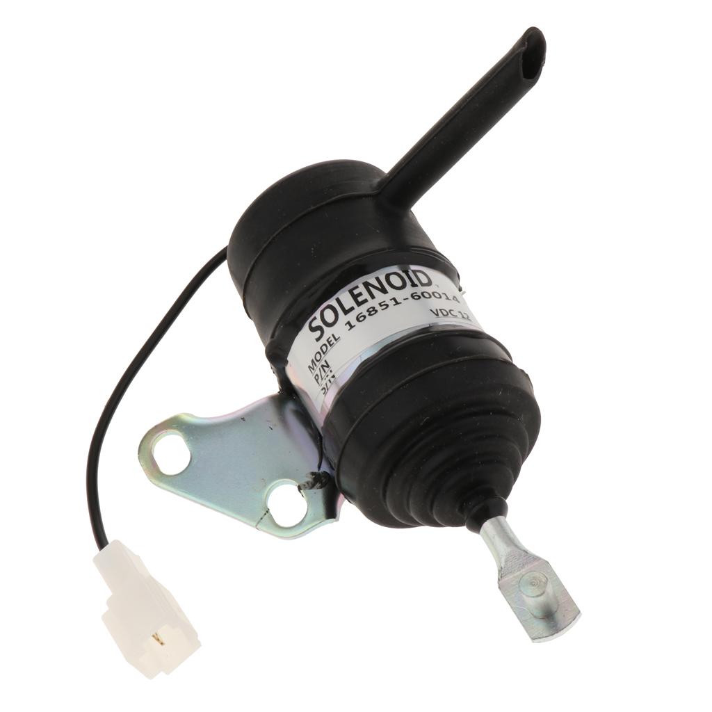 16851-60014 Fuel Shut Down Solenoid for Kubota Tractor Excavator RTV RTV900