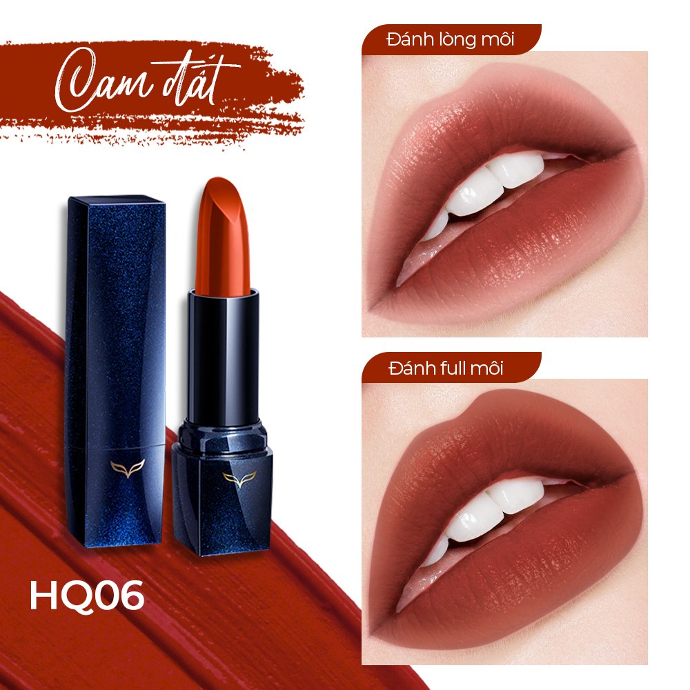 Taiwan Cosmetics Son Thỏi Fox Definitely Lipstick 4G - Hq06 - Cam Đất Stand By Me