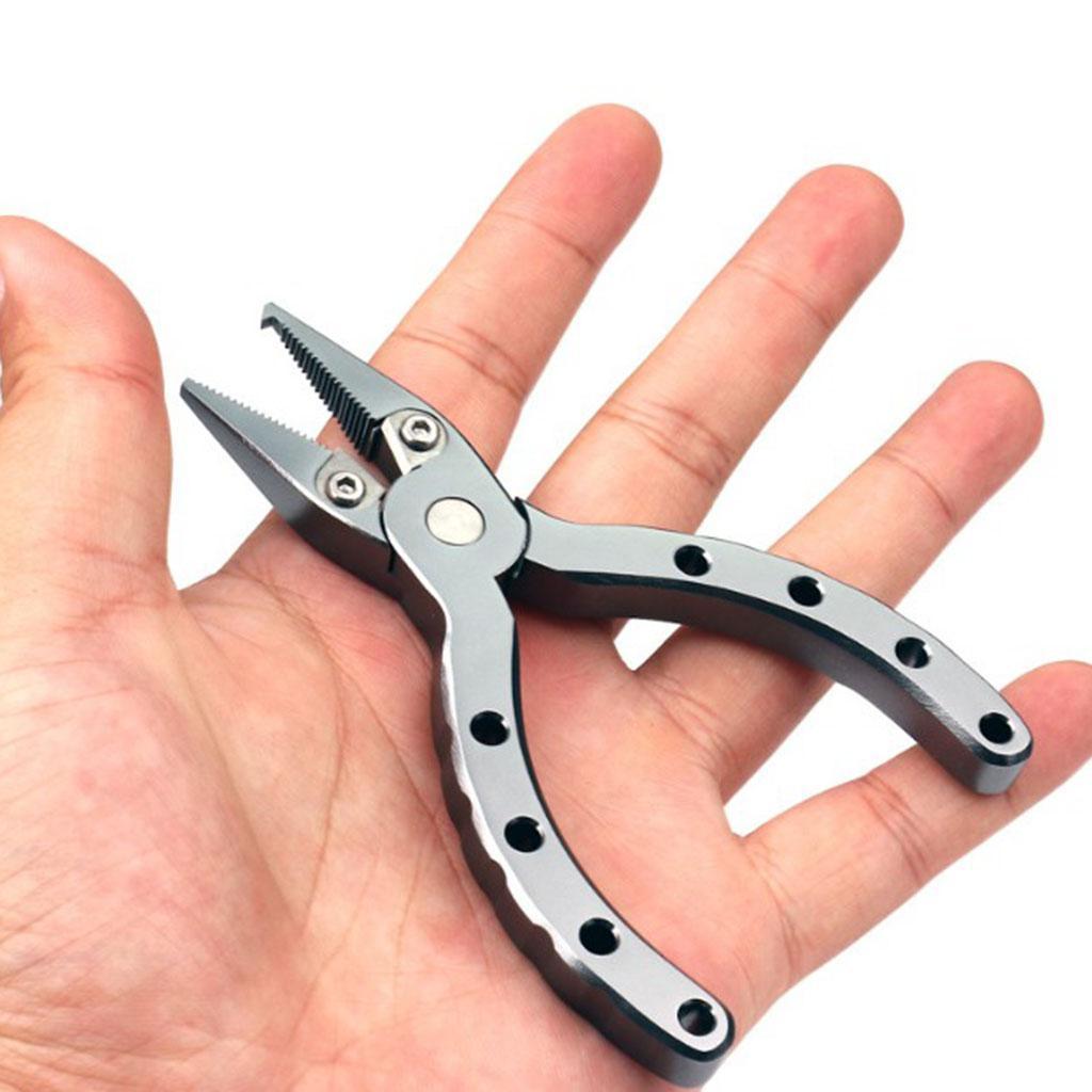 Fishing Plier with Tungsten Steel Cutter Split Hook