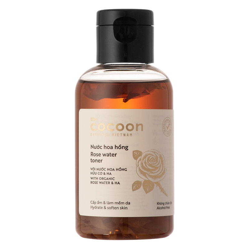 Toner Cocoon Nước Cân Bằng Hoa Hồng 140ml + Tặng Kèm Túi Cói Thời Trang