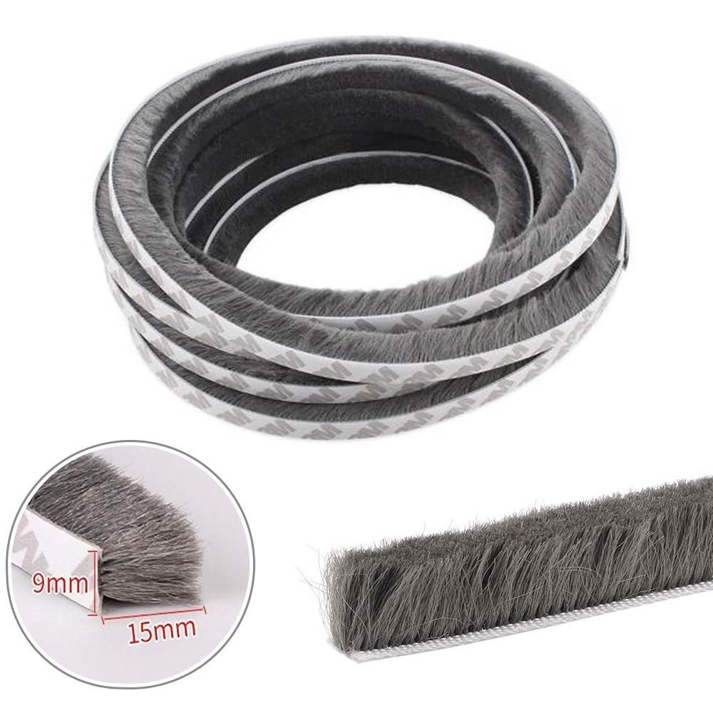 Gioăng lông dải sợi nỉ lông nheoRon Đế dán 9 mm lông cao 15mm dán chặn kín khe hở ngăn côn trùng