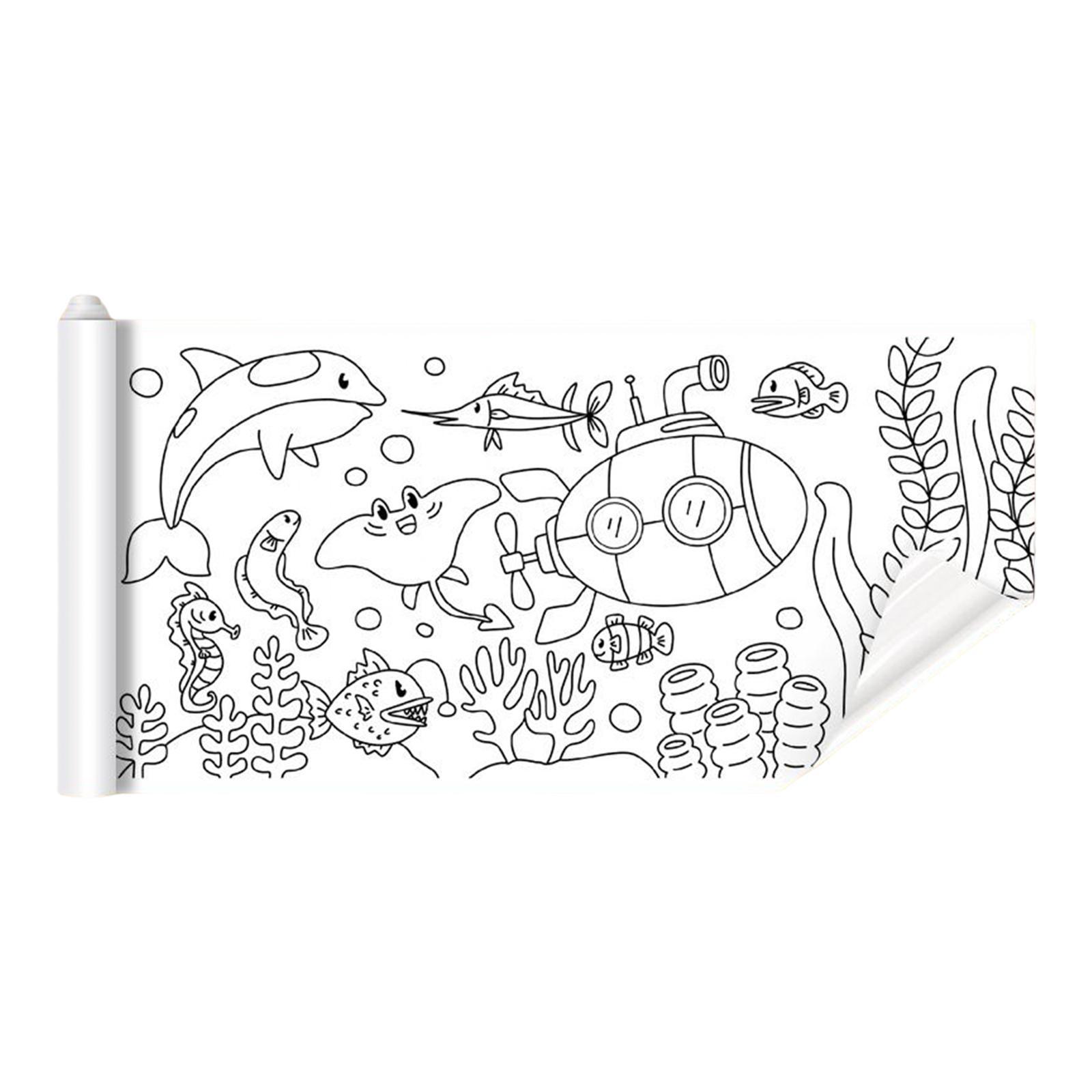 Portable Children Drawing Roll Poster Student Children
