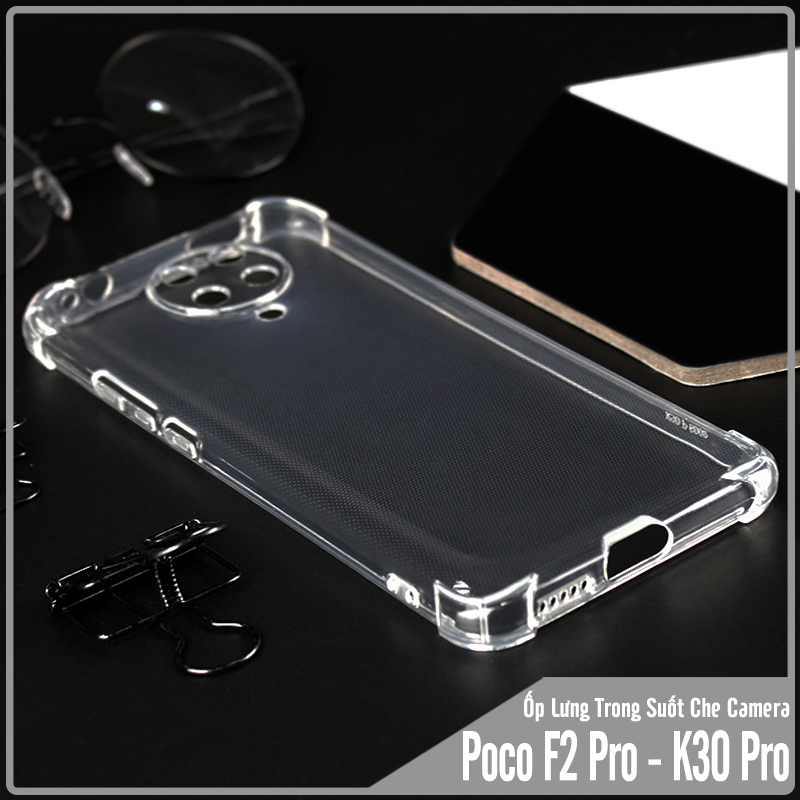 Ốp lưng cho Poco F2 Pro - Redmi K30 Pro - K30 Ultra TPU Trong Suốt Che Cam