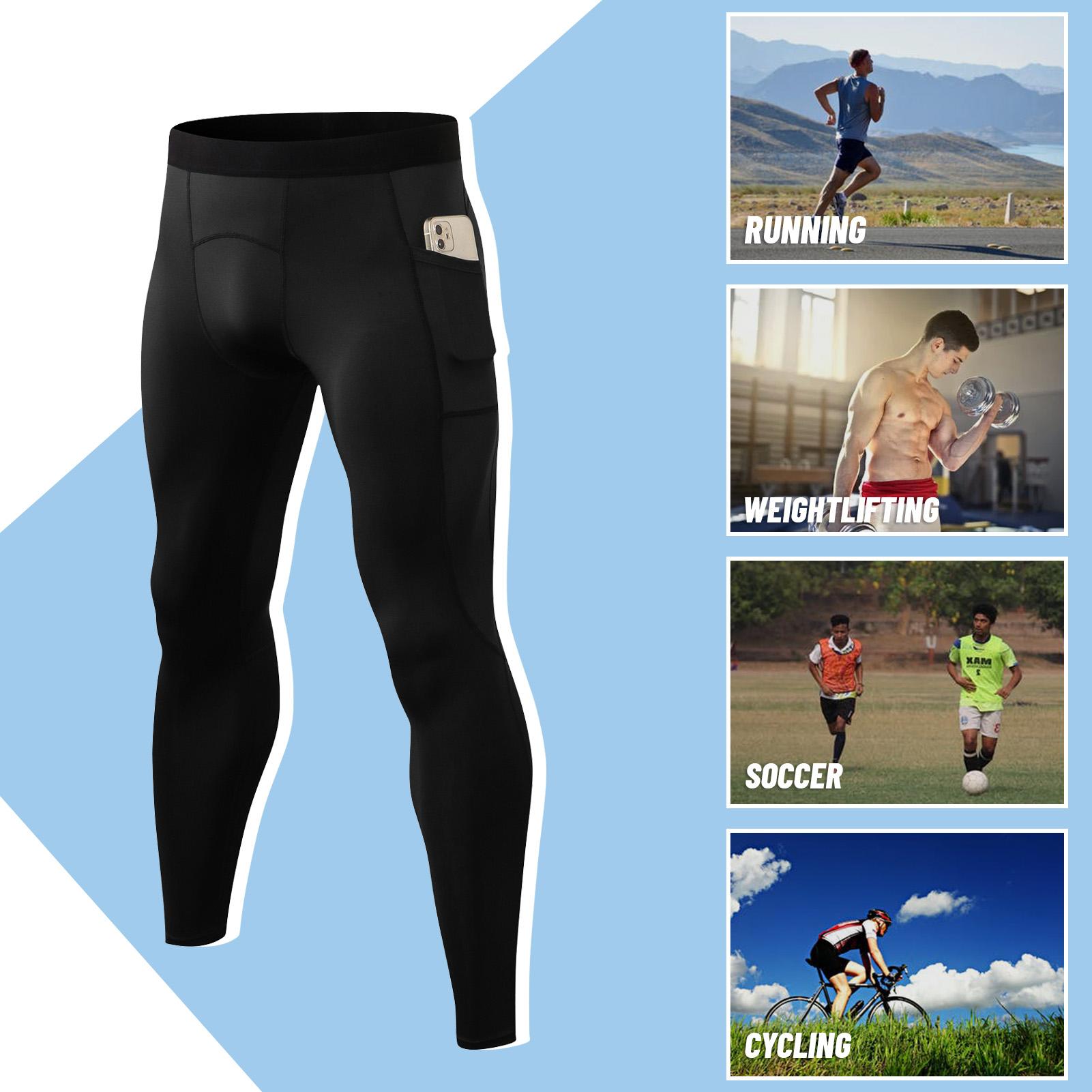 Quần Legging Thể Thao Thoáng Khí Có Dây Rút Có Túi Chống Thấm Nước Cho Nam