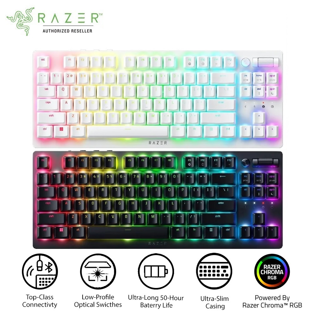 Bàn phím Razer DeathStalker V2 Pro Tenkeyless-Wireless Low Profile Optical Gaming Keyboard_Mới, hàng chính hãng