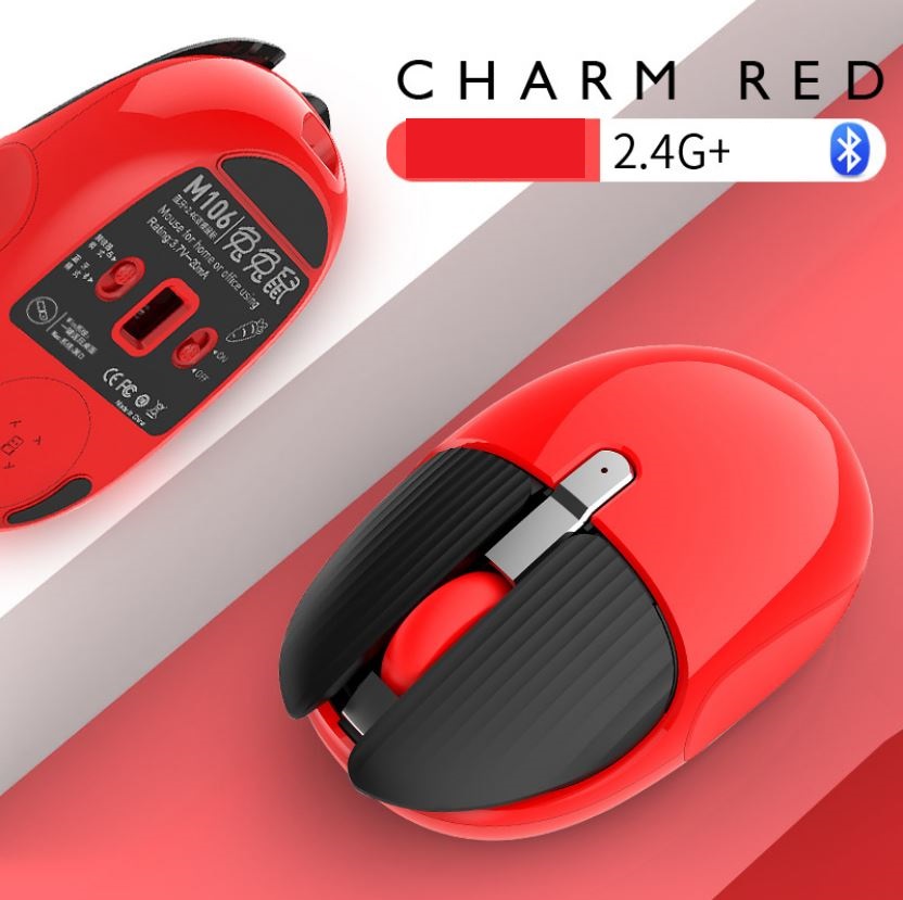 Chuột Không Dây Bluetooth + 2.4gb hai chế độ sạc điện