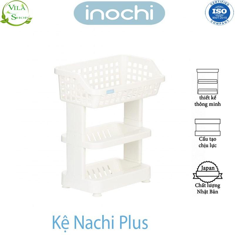 Kệ Để Đồ Đa Năng, Kệ Nhựa Cao Cấp 3 Tầng Nachi Plus Inochi, Đạt Tiêu Chẩu Xuất Nhật - Châu Âu - EU