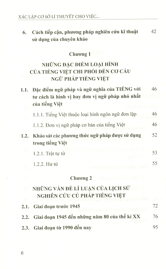 Xác Lập Cơ Sở Lí Thuyết Cho Việc Biên Soạn Cú Pháp Tiếng Việt