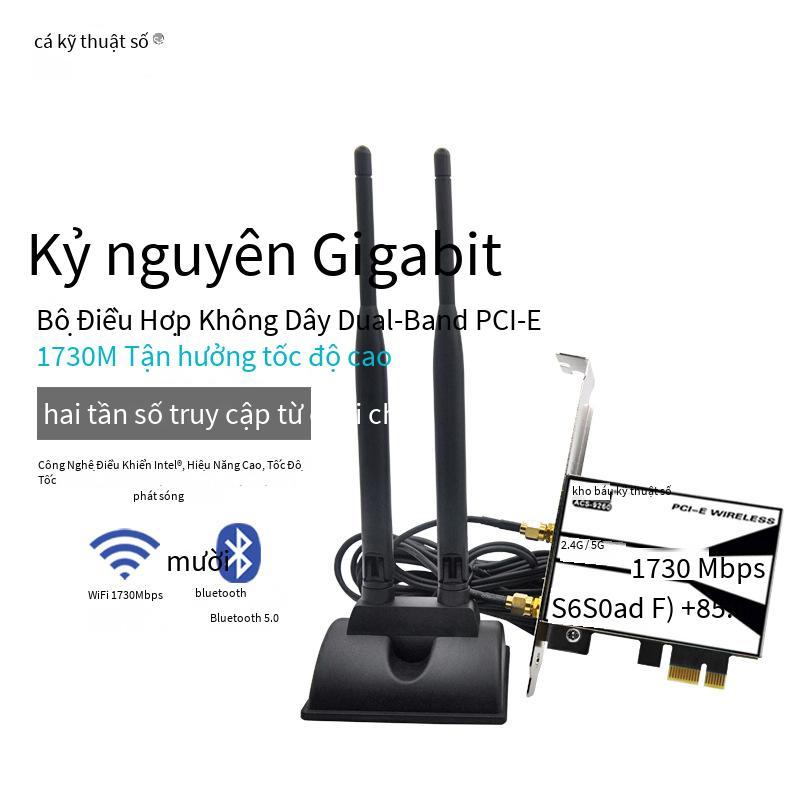 Giao hàng nhanh Magic 9260 module máy tính để bàn PCI-E tần số kép card mạng không dây WIFI1730 + Bluetooth