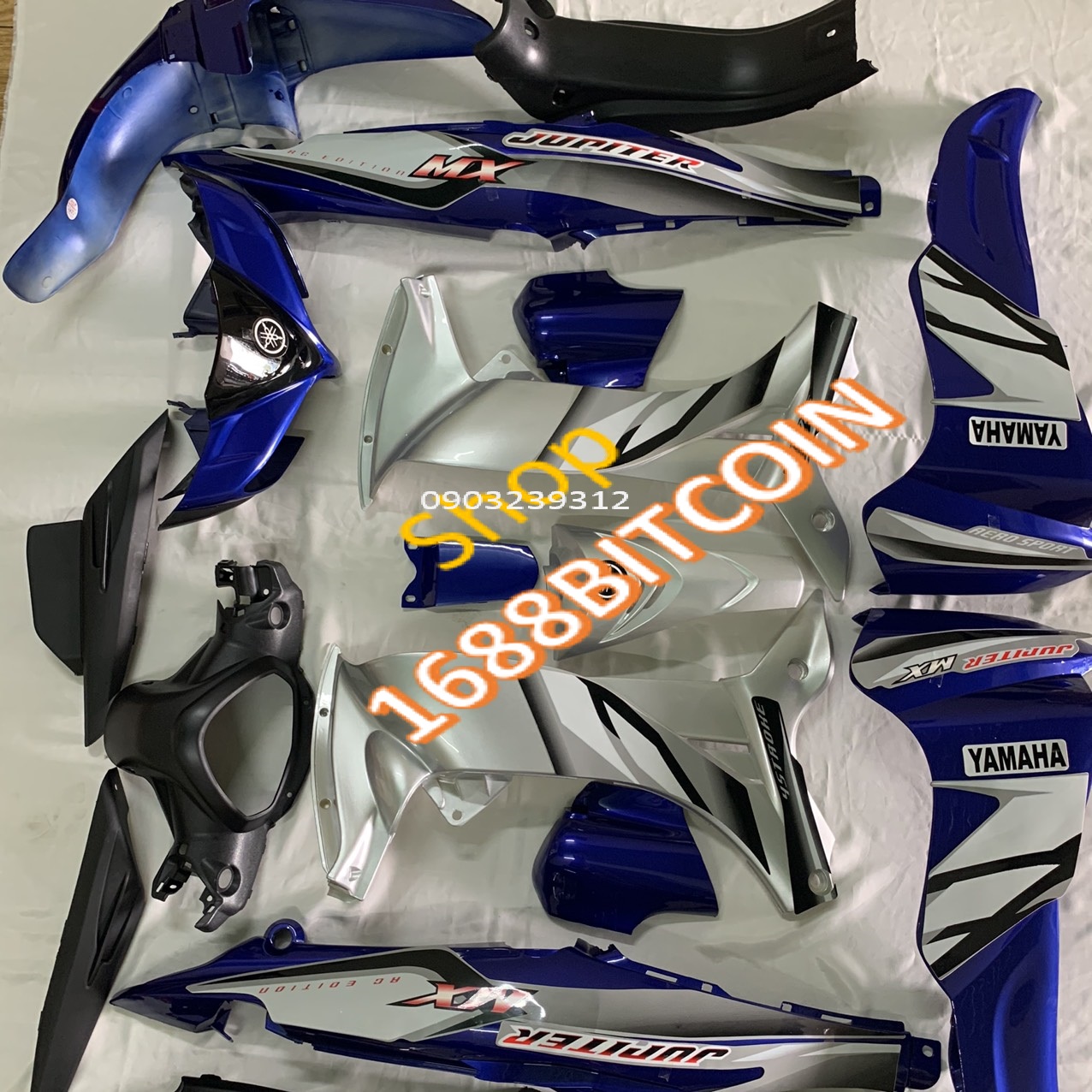 Dàn áo xe JUPITER MX MÀU XANH -jupiter gravita -nhựa nguyên sinh ABS loại 1