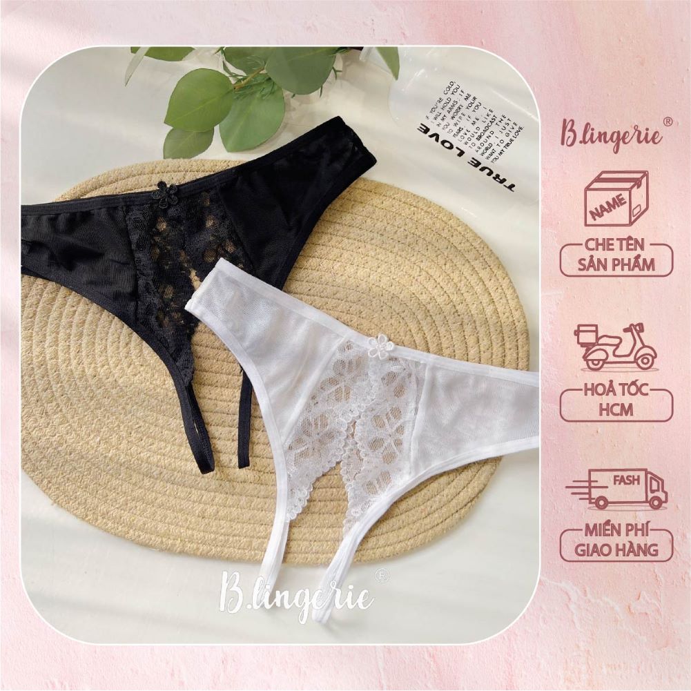 Quần Lót Ren Không Đáy - B.Lingerie