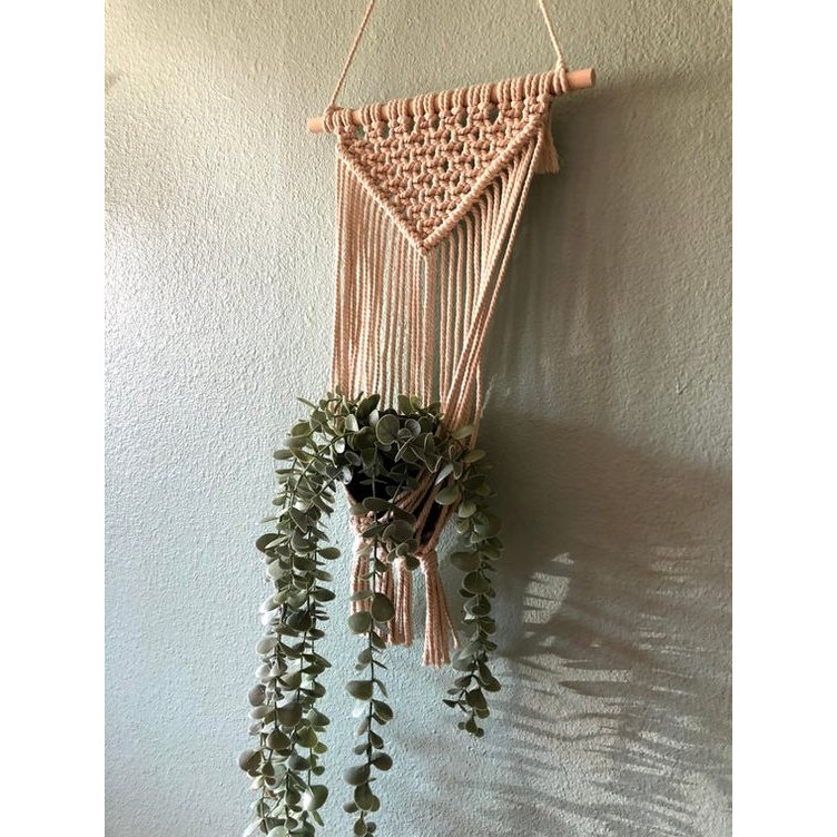 Dây tết macrame treo trang trí chậu cây cảnh MAC121