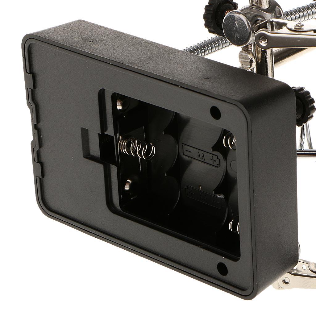 LED Magnifying Glass with Clamp and Clips for Repair Modeling