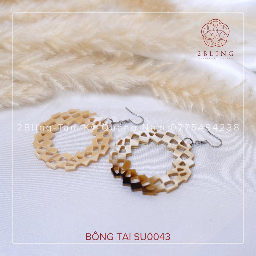 Bông tai sừng 2BLING thời trang SU0043