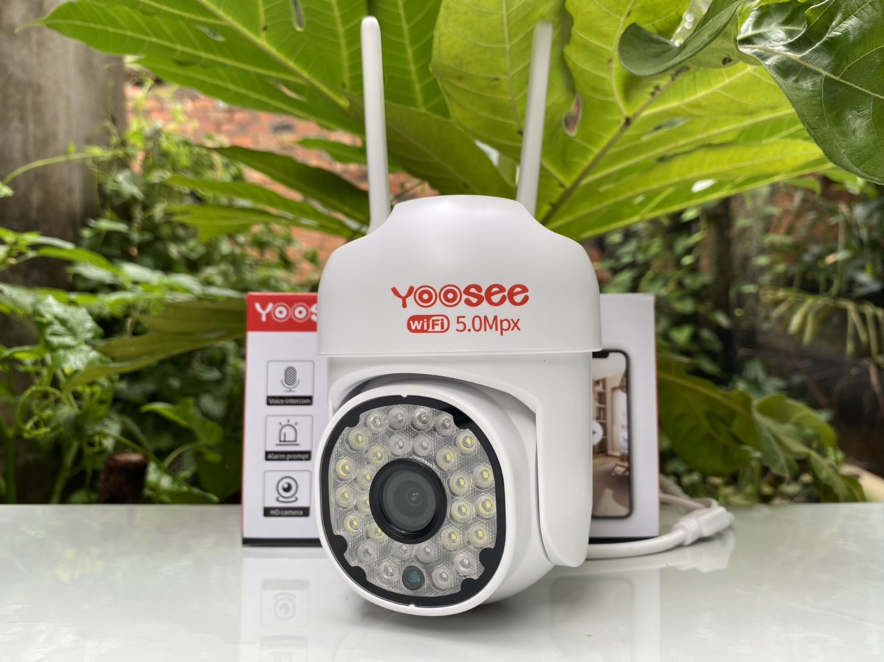 Camera Yoosee PTZ MINI 28Led 3.0M Xoay 360 độ siêu nét - Có Màu Ban Đêm- Hàng Chính Hãng