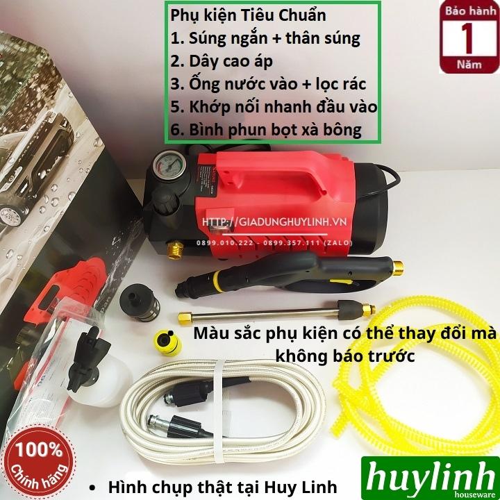 Máy xịt rửa xe có chỉnh áp Sasuke SSK230 - Công suất 2300W - Motor cảm ứng từ lõi đồng 100% - Áp lực tối đa 150 bar