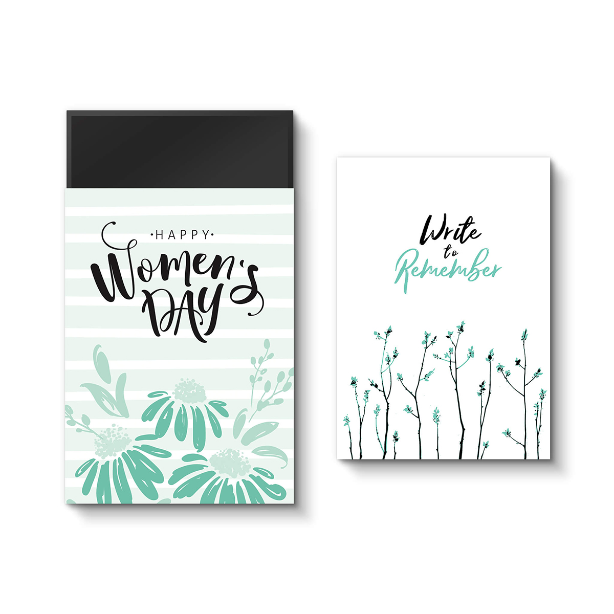 Hộp quà sổ SDstationery mẫu Happy Women's Day - Sổ mở phẳng A5 Write to remember (mẫu hộp ngẫu nhiên)