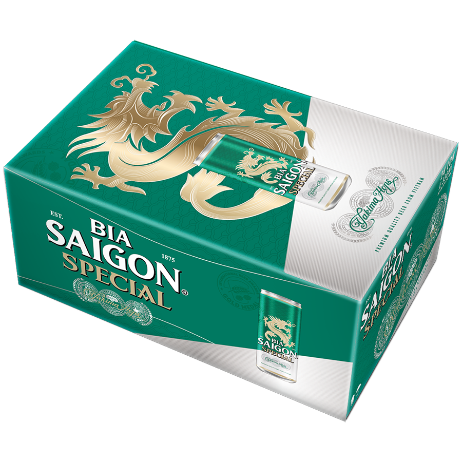 Thùng 24 lon bia SAIGON SPECIAL - 330ml - Mới