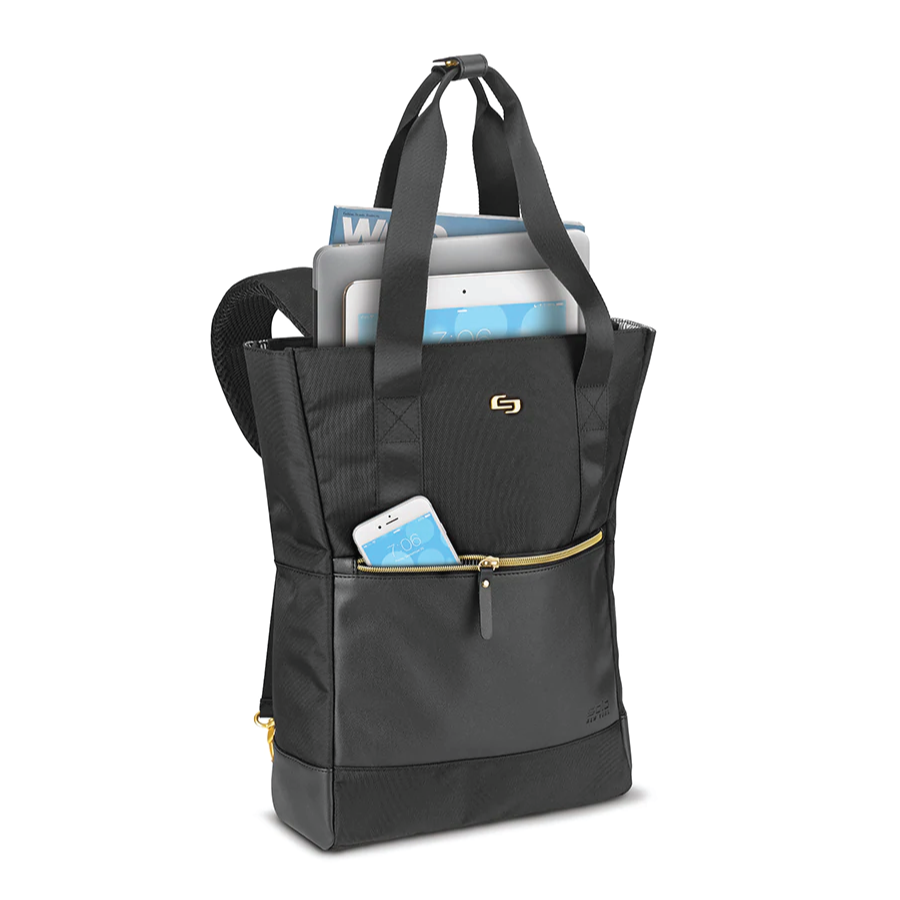 Balo/Túi xách Nữ SOLO Parker Hybrid Tote 15.6 inch EXE801-4 Đen (Hàng Chính Hãng - Bảo Hành 5 Năm)