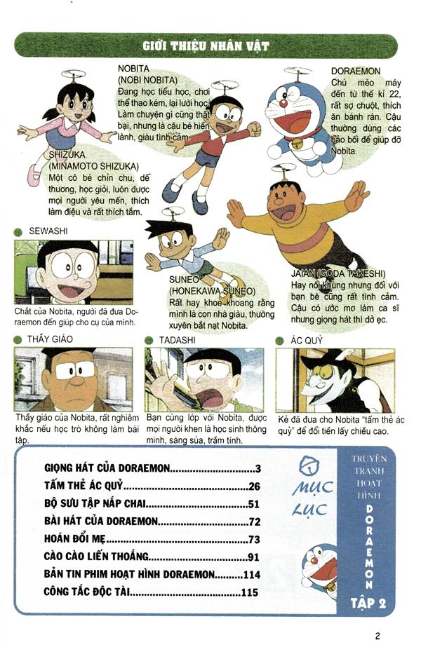 Doraemon Hoạt Hình Màu - Tập 2 (Tái Bản 2020)