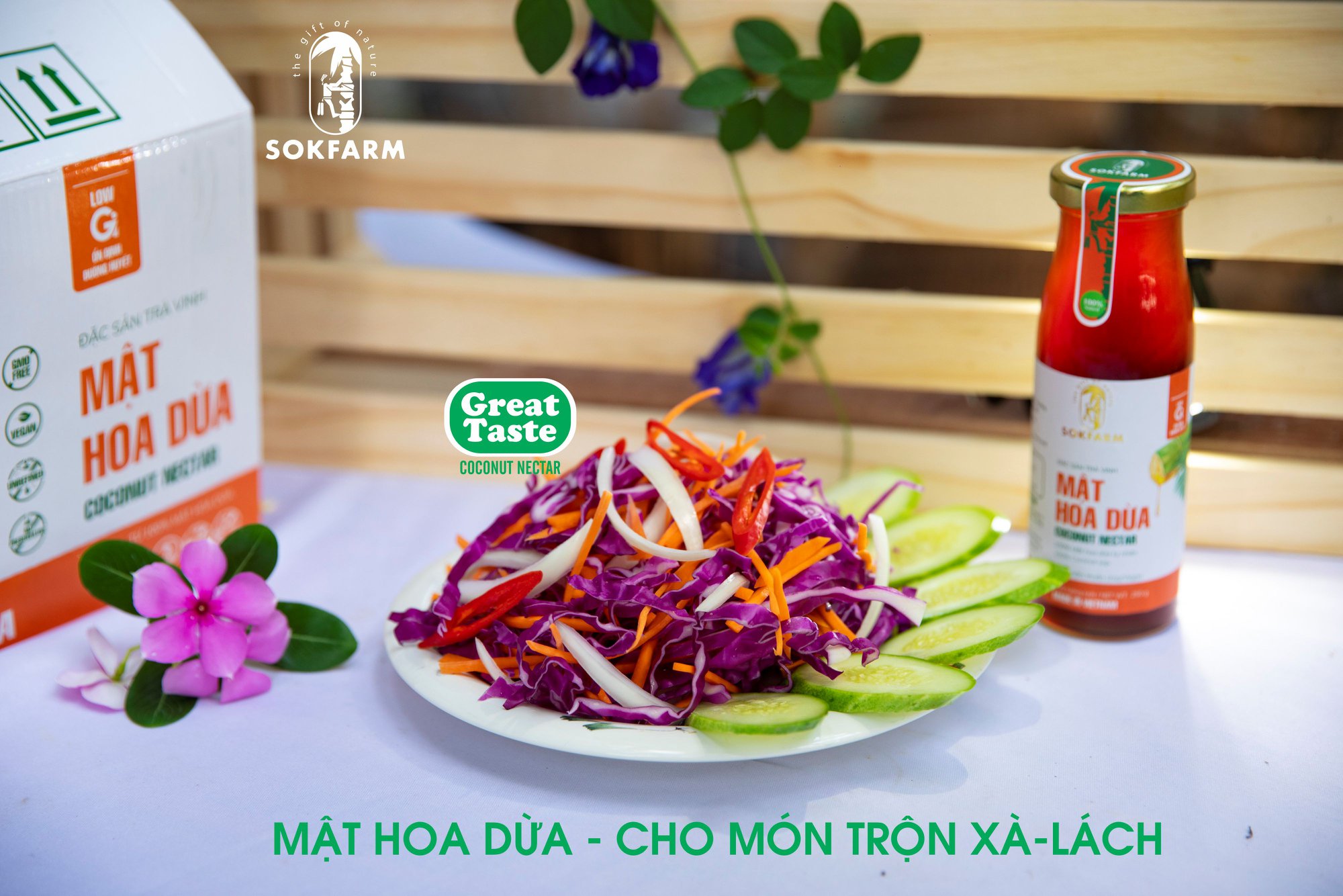 Mật Hoa Dừa - Sokfarm [250gr] - Đặc Sản Trà Vinh - Thực Phẩm Bổ Sung Chất Diện Giải - Gia Vị Cho Các Món Ăn, Sinh Tố, Nước Giải Khát - Thay Thế Đường, Mật Ong - Chứng Nhận An Toàn Vệ Sinh Thực Phẩm