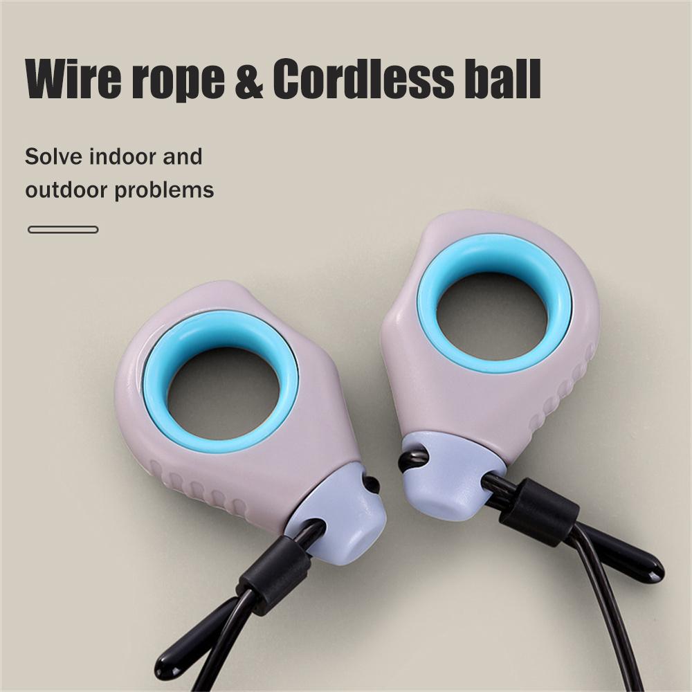 Trọng Số Đầu Ngón Tay Dây Nhảy Lưu Trữ Với Hộp Chống Trơn Trượt Tay Cầm Crossfit Tập Gym Tập Thể Hình Tại Nhà Không Dây Nhảy Dây