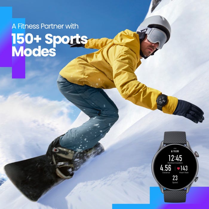 Đồng hồ thông minh cao cấp Huami Amazfit GTR 3 PRO - Nghe gọi trực tiếp - Theo dõi sức khỏe 24h - Chống nước 5 ATM - Hàng Chính Hãng