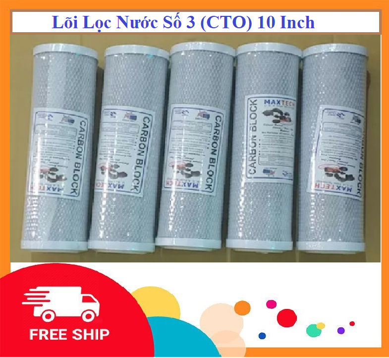 Lõi Lọc Nước- Than Hoạt Tính-  Số 3 (CTO) 10inch &amp; 20inch