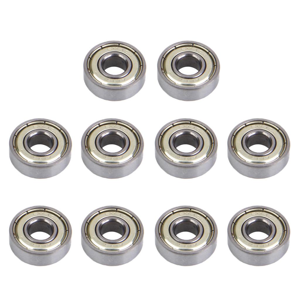 4x10Pcs 608 Skate Ball Bearings for Skateboard Scooter Hockey Silver