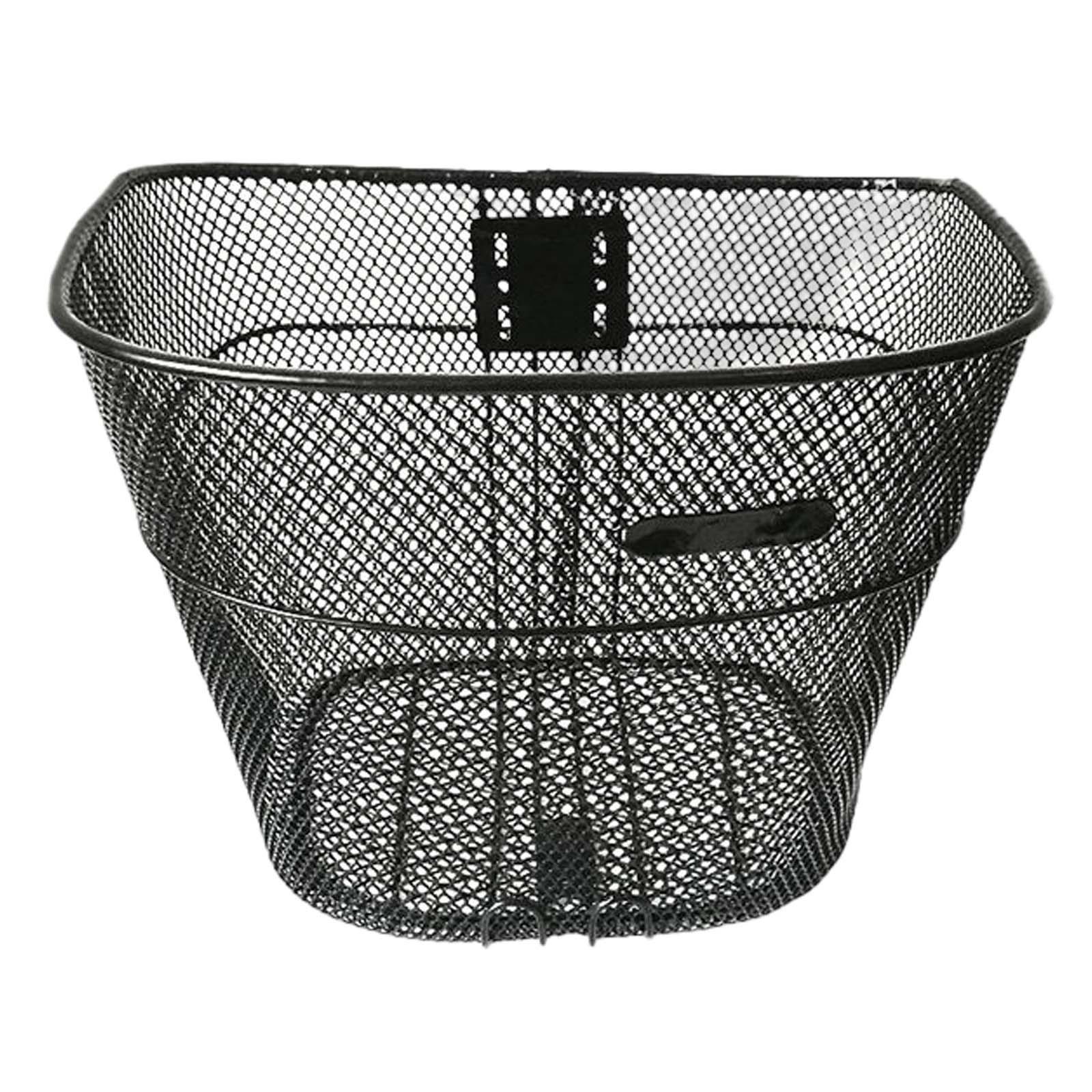 Metal Bike Basket Front Handlebar Basket Hanging Basket Detachable