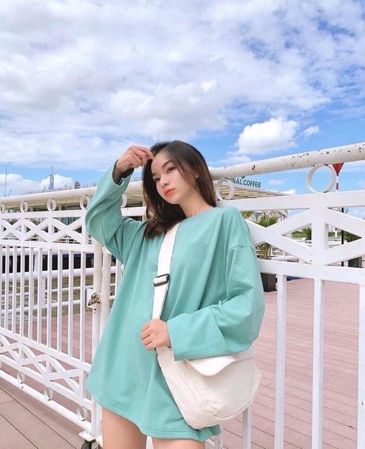 Áo phông dài tay SIB Clothing áo thun tay dài form rộng nam nữ SIB003