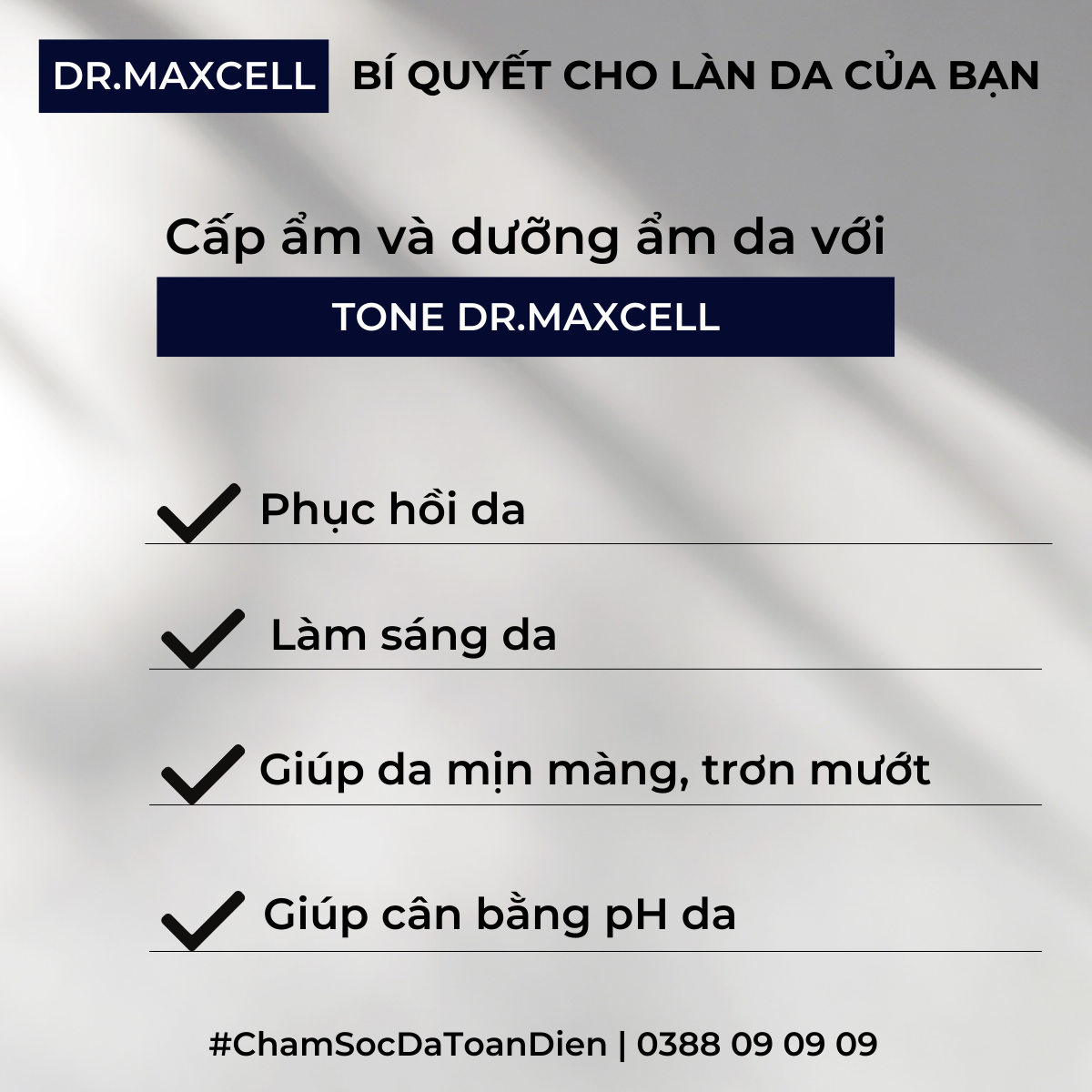 Nước cân bằng tái tạo da và đổi mới làn da Dr.Maxcell