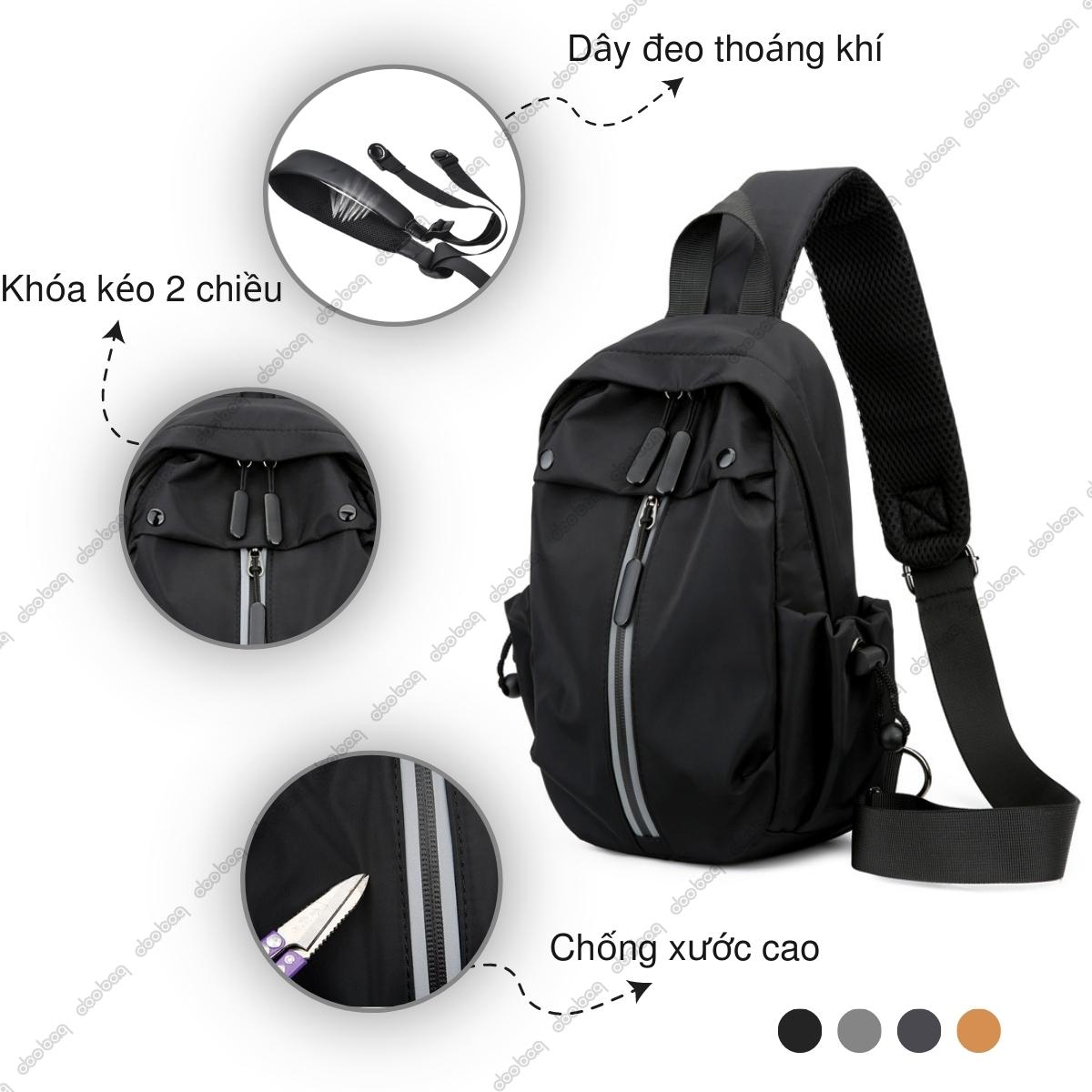 Túi đeo chéo nam thiết kế đeo chéo tiện lợi Doo Bag chất liệu nylon chống kháng nước bền đẹp