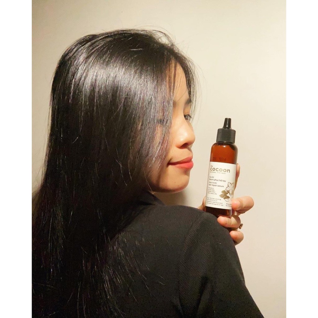 Serum Sachi Cocoon 70ml phục hồi và bảo vệ tóc tối đa thuần chay
